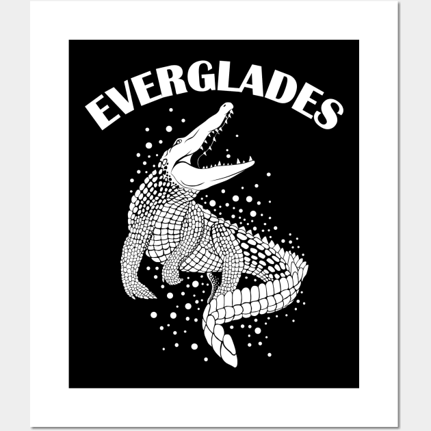 Alligator Silhouette | Everglades Wall Art by TMBTM